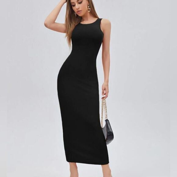 H&M Basic Black Tank Dress - Picture 1 of 5